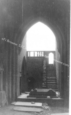 HOLYCROSS S.TRANSEPT WITH STAIRS TO DORMATORY